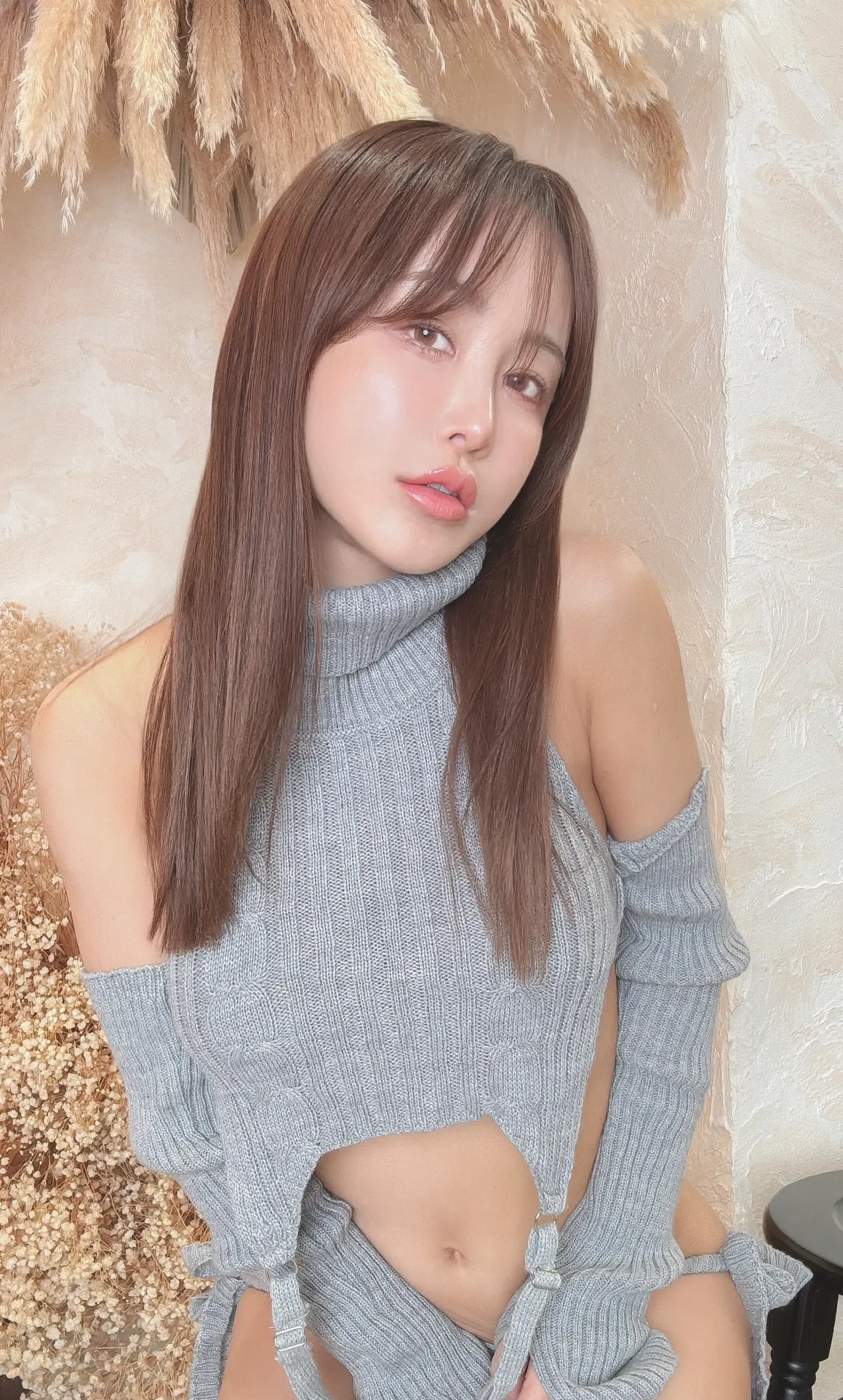 いくみ Fantia 20250220 Lewd Knitted Outfit