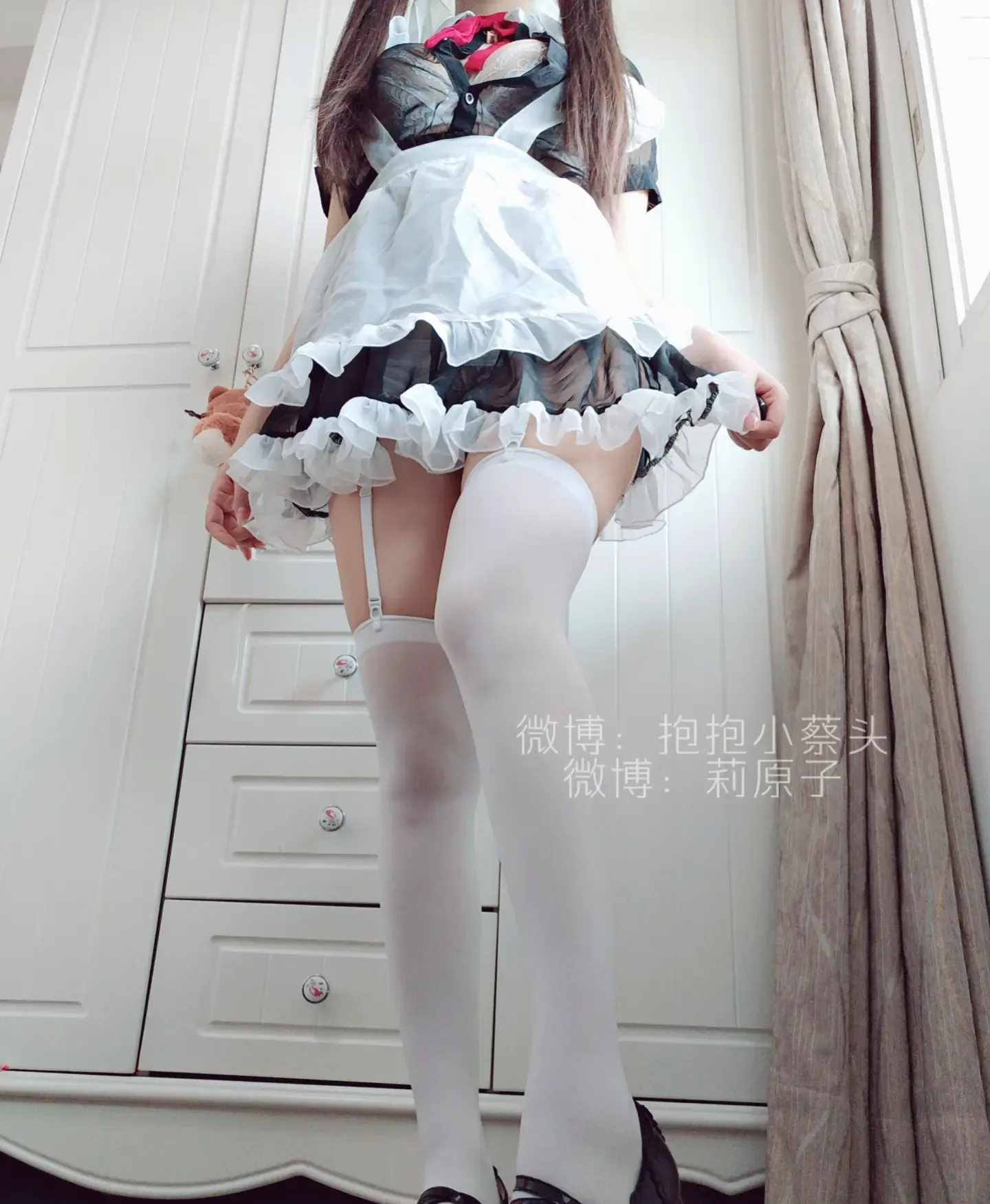 小蔡头喵喵喵 白丝女仆