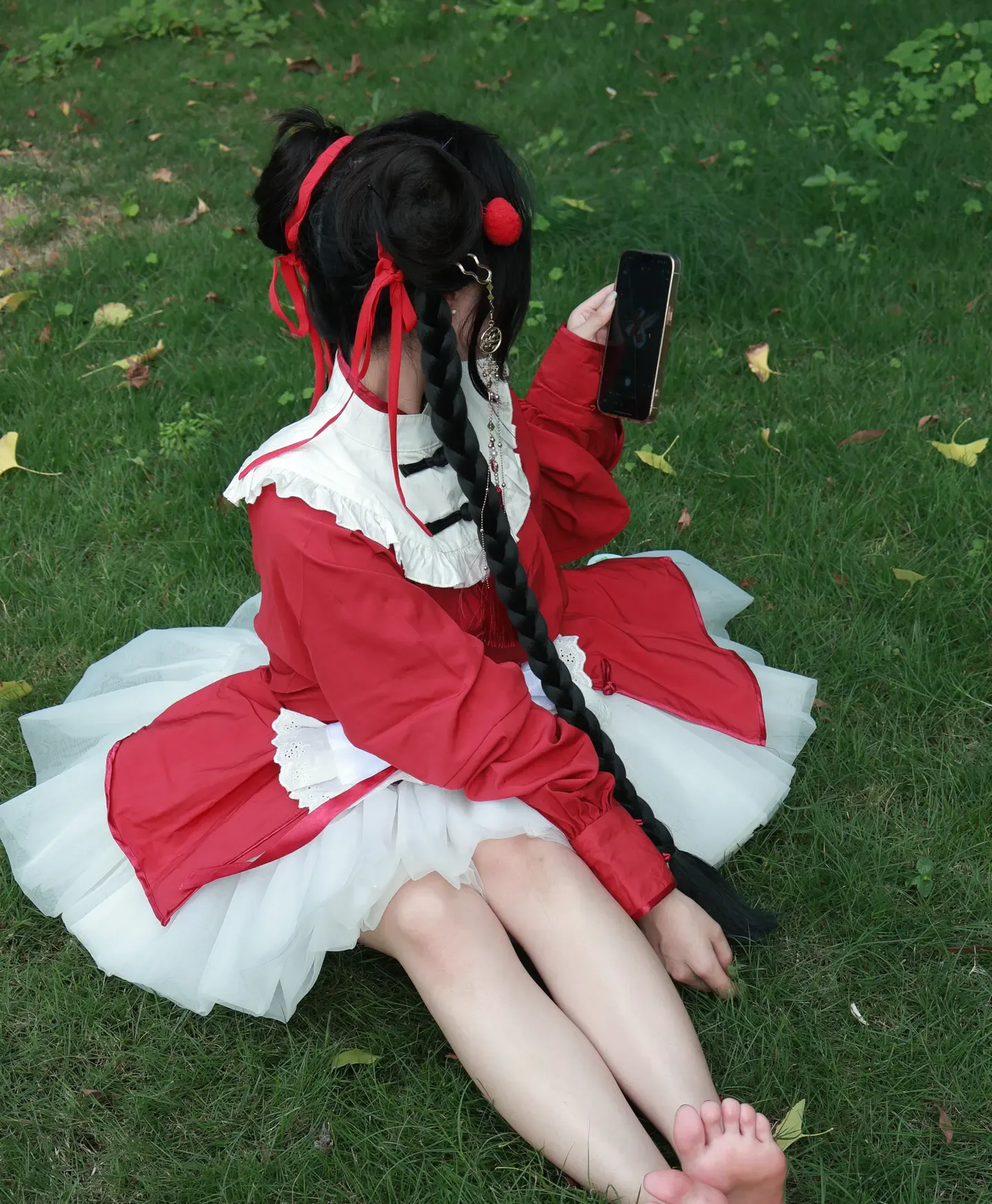 小羊蛋卷 红色中华娘