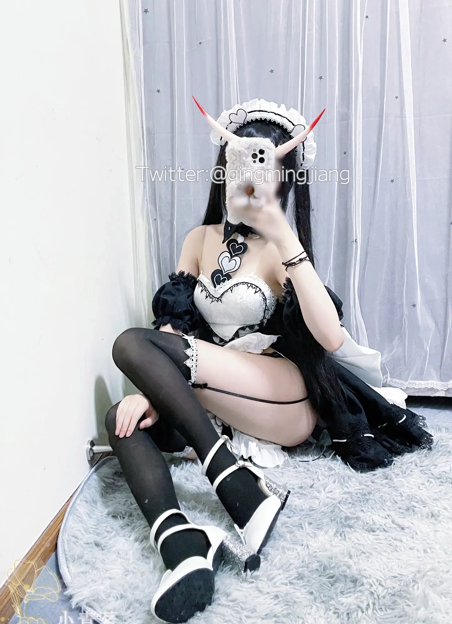 小青茗 碧蓝航线 能代 黑丝女仆