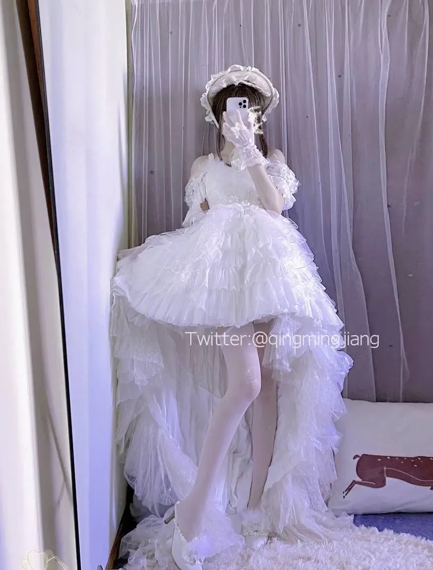 小青茗 白色婚纱