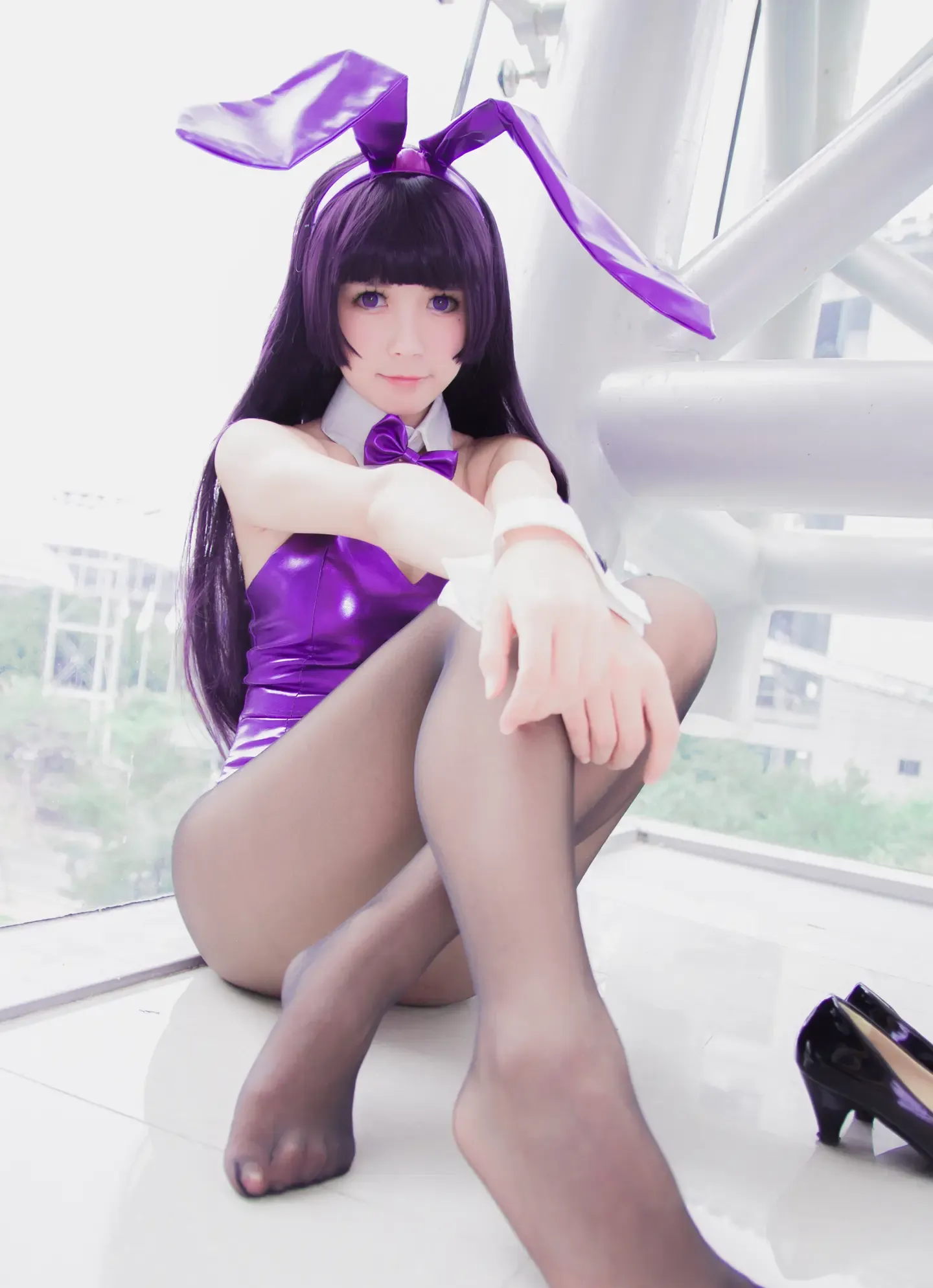 白金Saki 五更琉璃 兔女郎场照