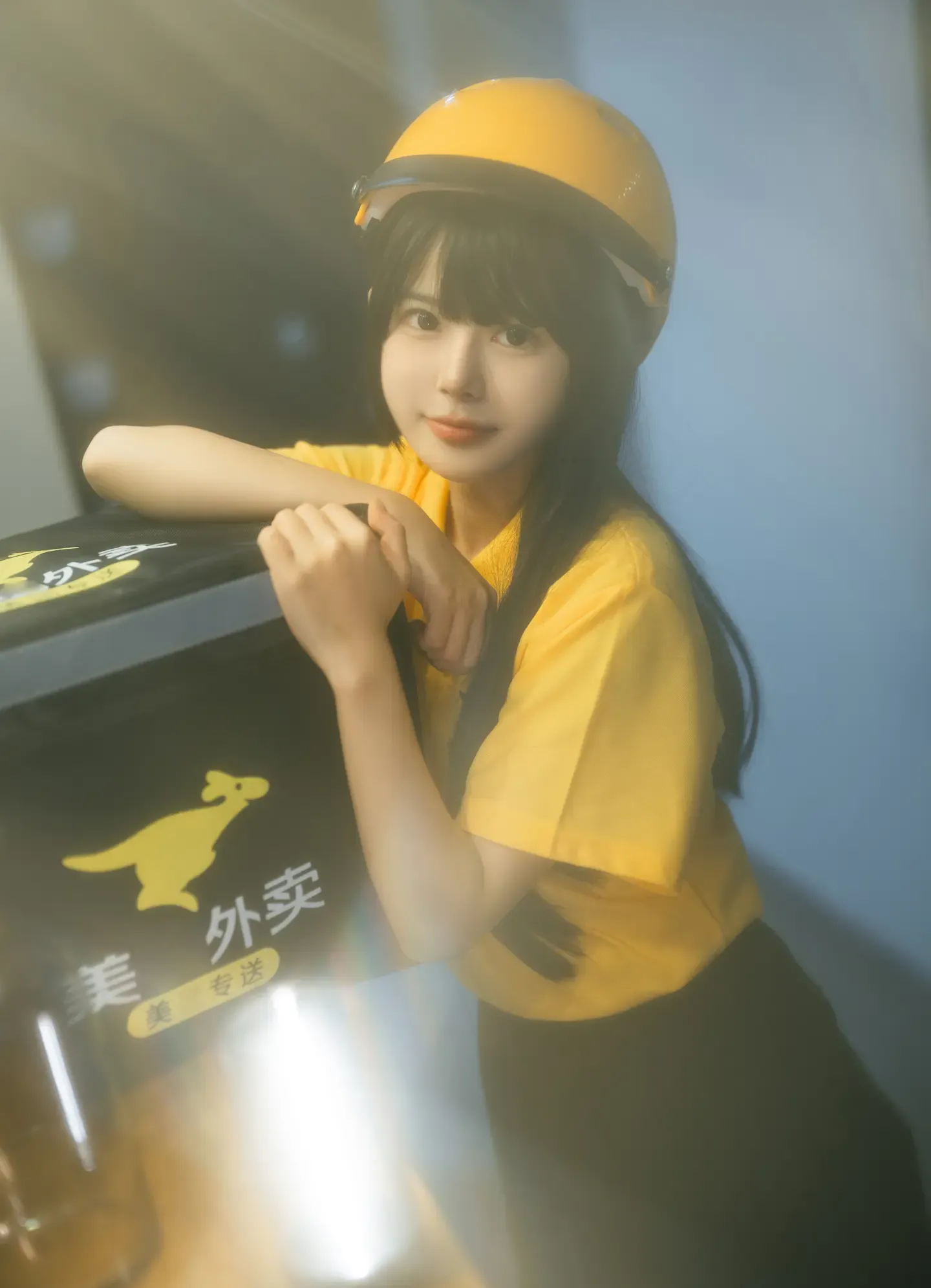 rua阮阮 白丝外卖员