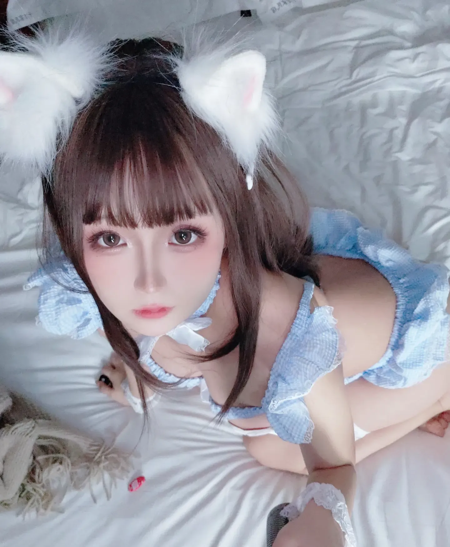 日奈娇 蓝格子