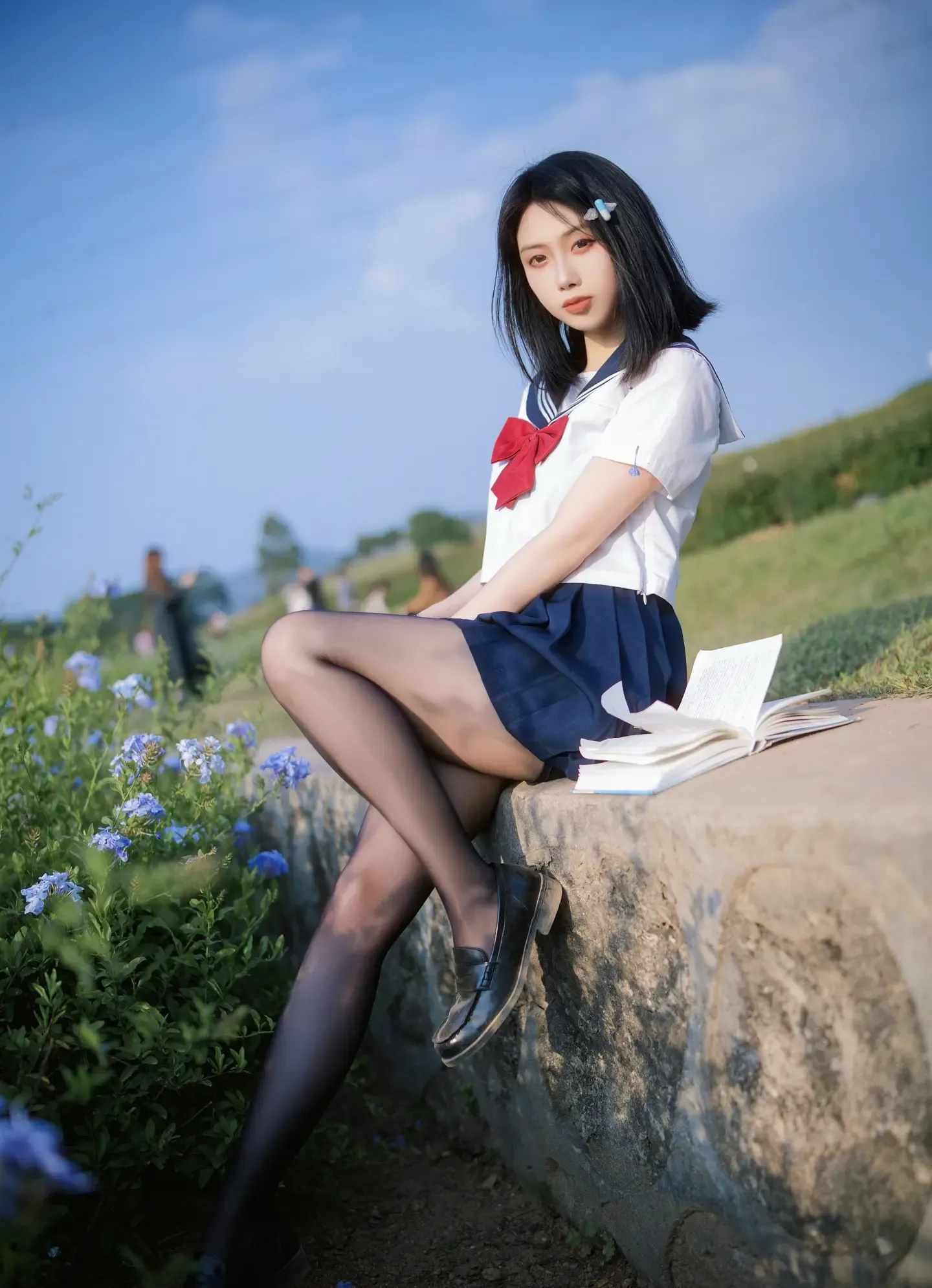 七只红豆 蓝花JK